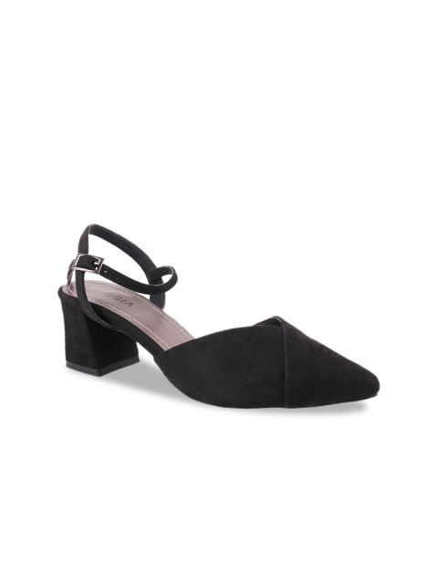 

Rocia Women Black Solid Block Pumps