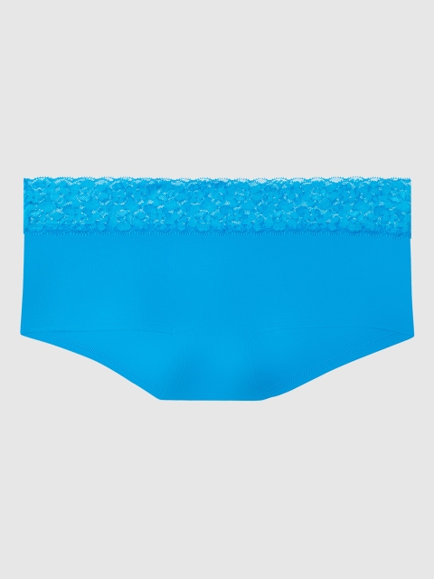 

La Senza Women Blue Solid Boy Shorts 11081219-57M1