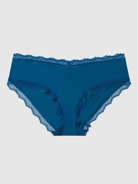 

La Senza Women Teal Blue Solid Remix Ultrasoft Hipster Briefs 11136236-16M6