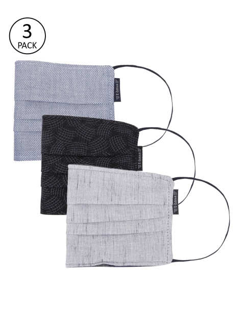 

t-base Unisex Assorted 3 Pcs 2-Ply Outdoor Reusable Fabric Masks