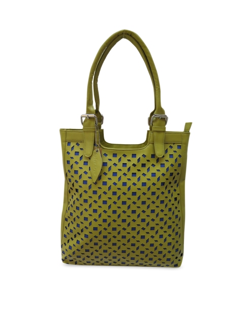 

Spice Art Green Textured Shoulder Bag