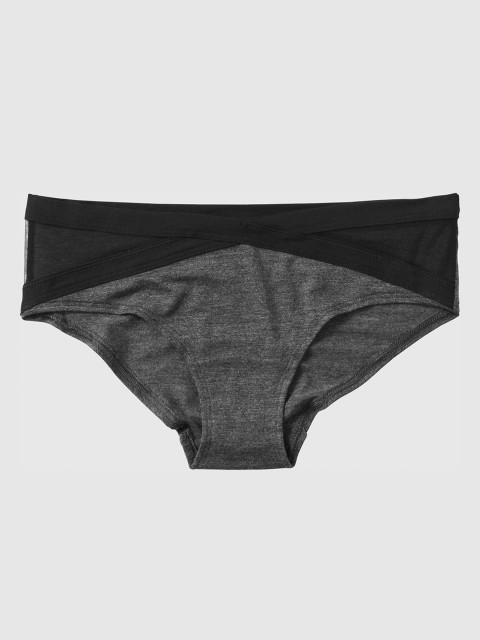 

La Senza Women Grey & Black Colourblocked Remix Ultrasoft Hipster Briefs 11164315-43MN