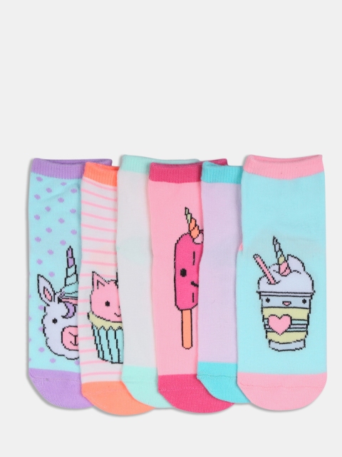 

The Childrens Place Infant Girls Pack of 6 Assorted Ankle-Length Socks