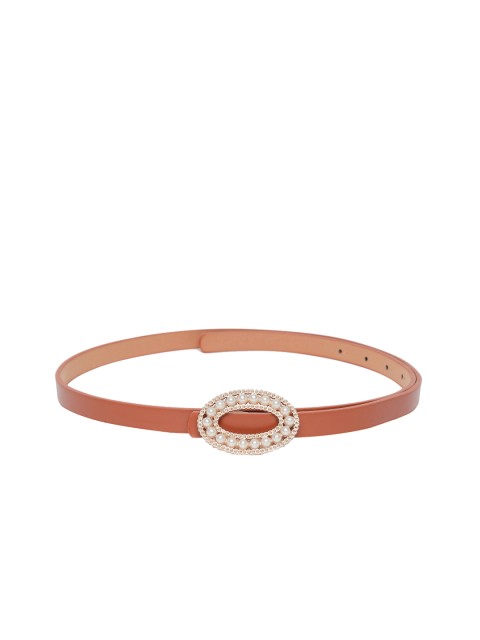 

20Dresses Women Brown Solid Belt