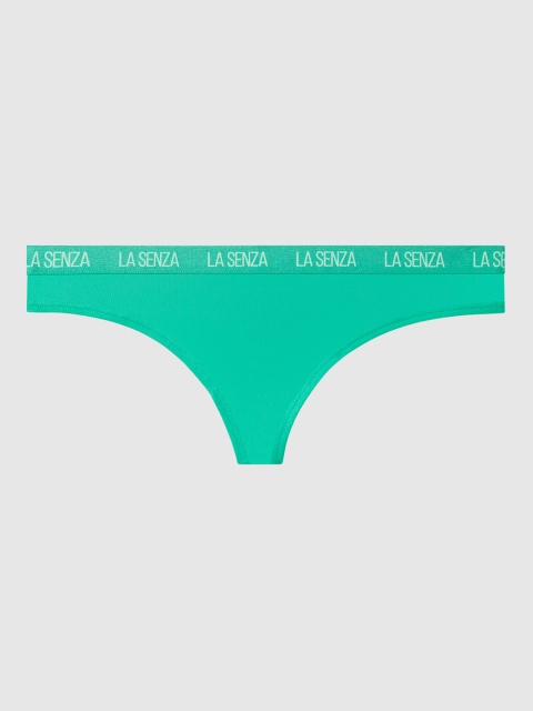 

La Senza Women Green Solid Thongs 11136142-80W7