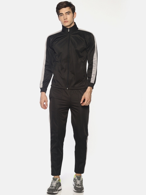 

HPS Sports Men Black & Grey Colourblocked Tracksuit