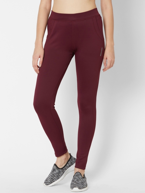 

Sweet Dreams Women Burgundy Solid Slim-Fit Track Pants
