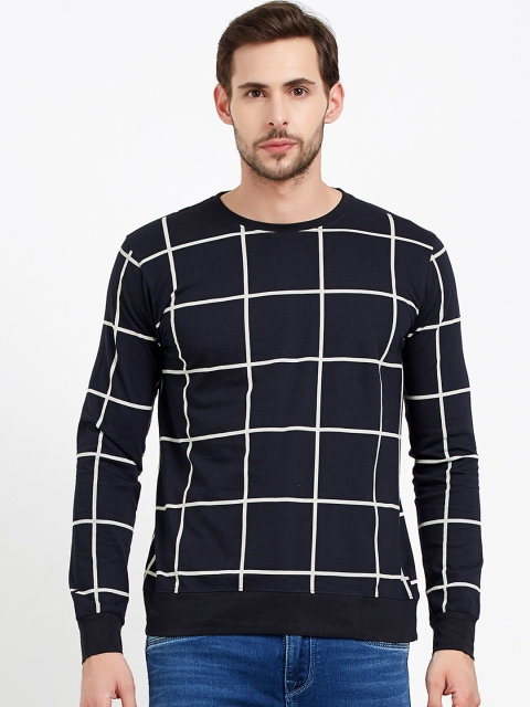 

Maniac Men Black & Off-White Checked Sweatshirt