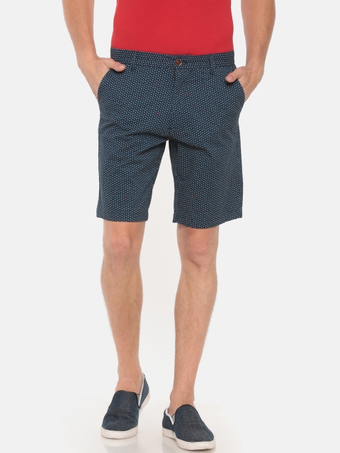 

t-base Men Blue Printed Regular Fit Chino Shorts