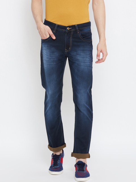 

Octave Men Navy Blue Regular Fit Mid-Rise Clean Look Jeans