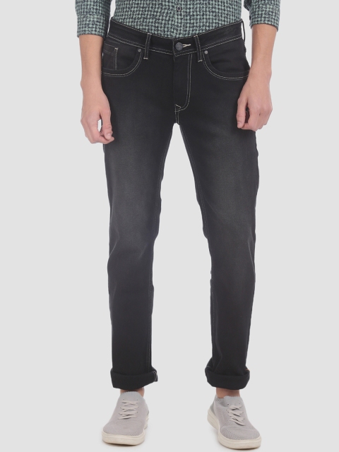 

RUF & TUF Men Black Slim Fit Mid-Rise Clean Look Stretchable Jeans