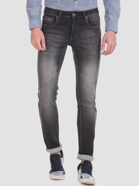 

RUF & TUF Men Black Slim Fit Mid-Rise Stretchable Clean Look Jeans
