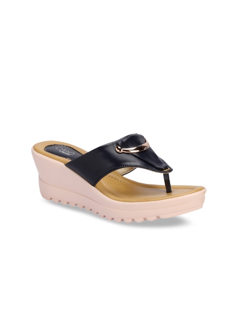 

Khadims Women Black Embellished Wedges