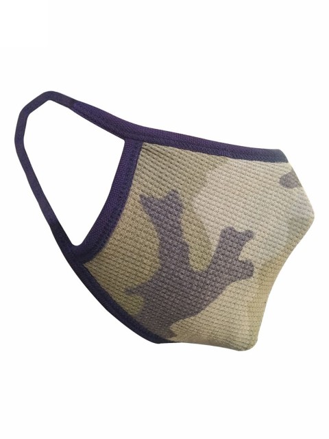 

nestroots Unisex Beige Camouflage Printed 2-Ply Anti Pollution Reusable Masks