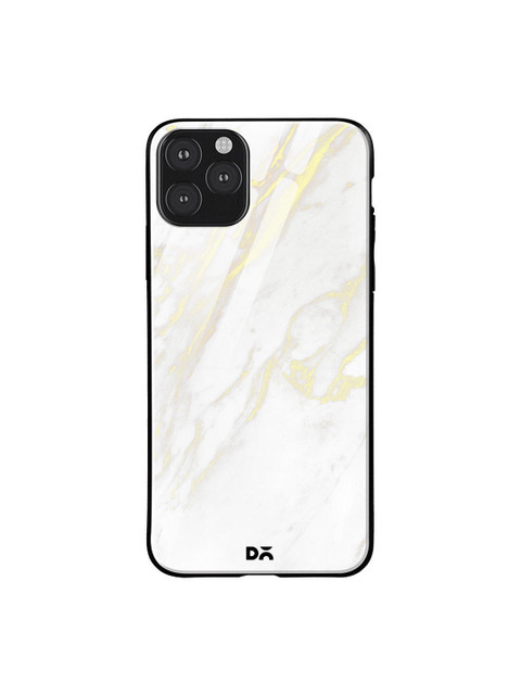 

DailyObjects White & Yellow Marble 2 iPhone 11 Pro Max Glass Case