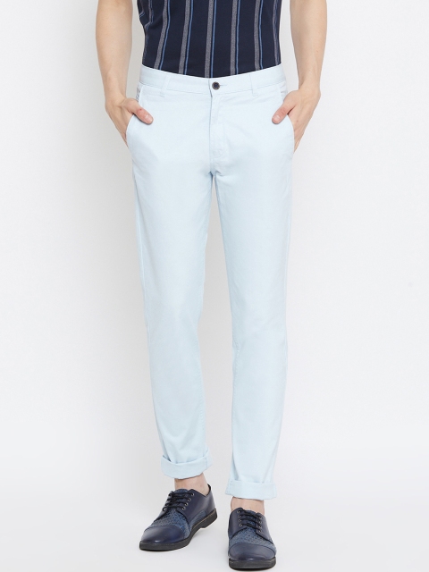 

Octave Men Blue Regular Fit Solid Regular Trousers