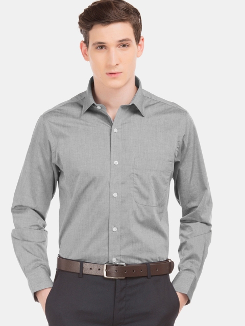 

Arrow Men Grey Regular Fit Solid Formal Shirt