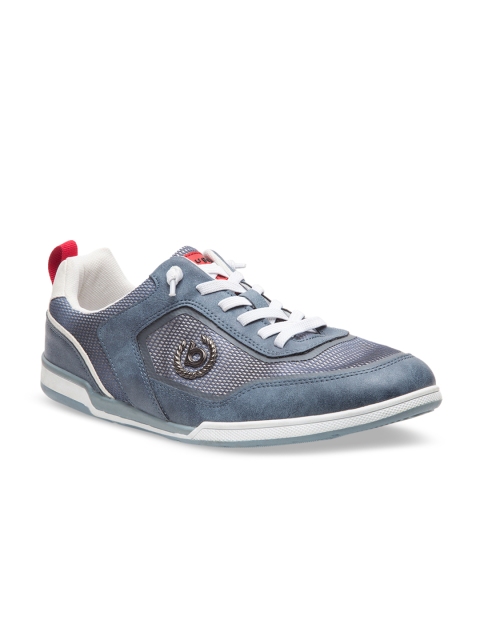 

Bugatti Men Blue & White Colorblocked Sneakers