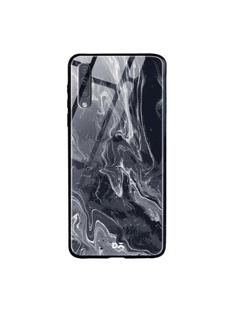 

DailyObjects Black & Grey Marble Samsung Galaxy A30s Glass Mobile Cover