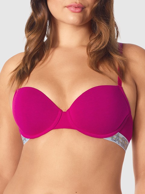 

La Senza Pink Solid Underwired Lightly Padded Everyday Bra 11157055-95S0