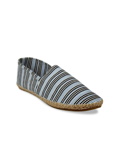 

Fashion Victim Men Grey Striped Espadrilles