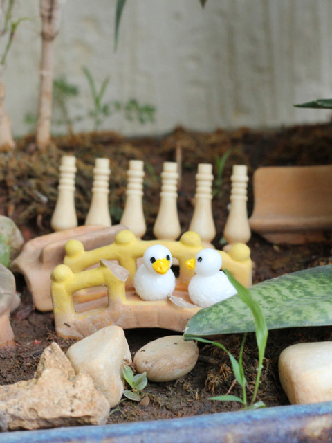 

TAYHAA Adults Set of 12 Snow White Garden Toy Chick Showpiece