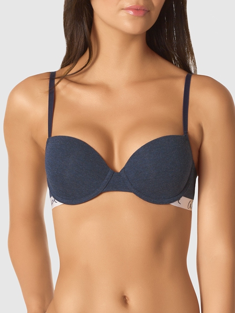 

La Senza Navy Blue Solid Underwired Lightly Padded Everyday Bra 11132166-43CF