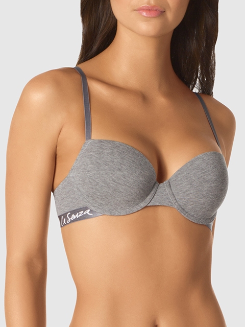 

La Senza Grey Solid Underwired Lightly Padded Everyday Bra 11132166-43CD