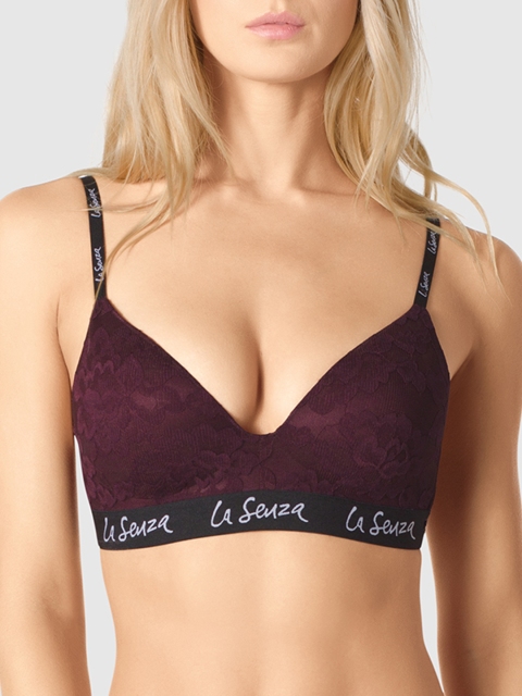 

La Senza Burgundy Solid Non-Wired Non Padded Everyday Bra 11137492-96O6