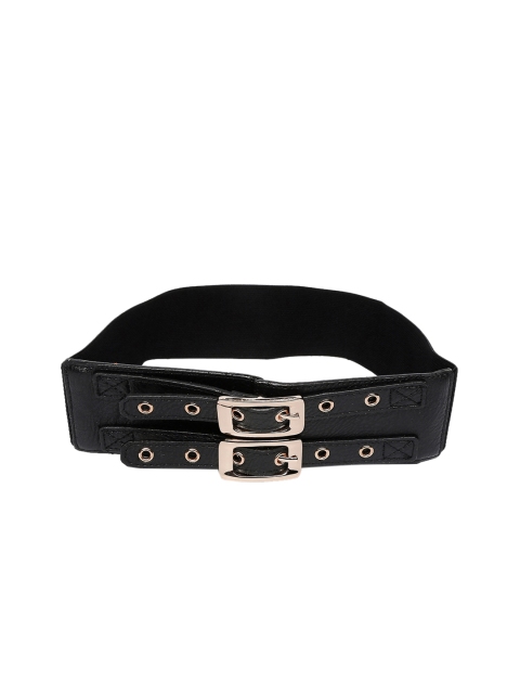 

20Dresses Women Black Solid Stretchable Belt