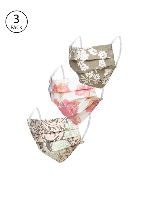 

Alvaro Castagnino Adults 3 Pcs Printed 3-Ply Reusable Outdoor Cloth Masks, Multi
