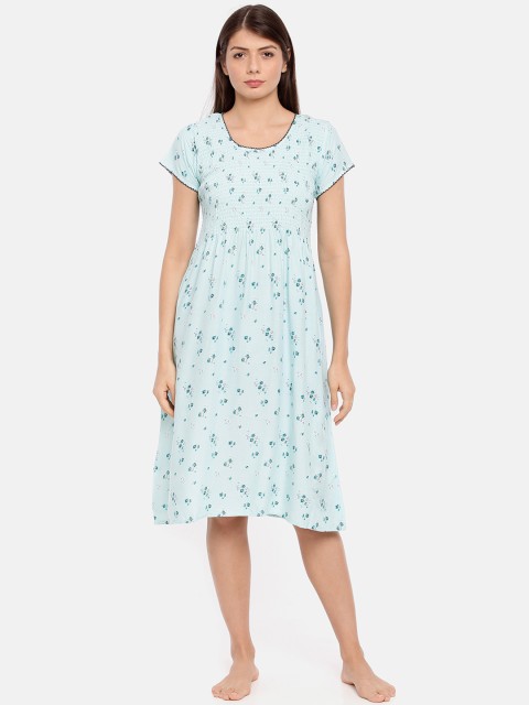 

GOLDSTROMS Blue Floral Printed Nightdress
