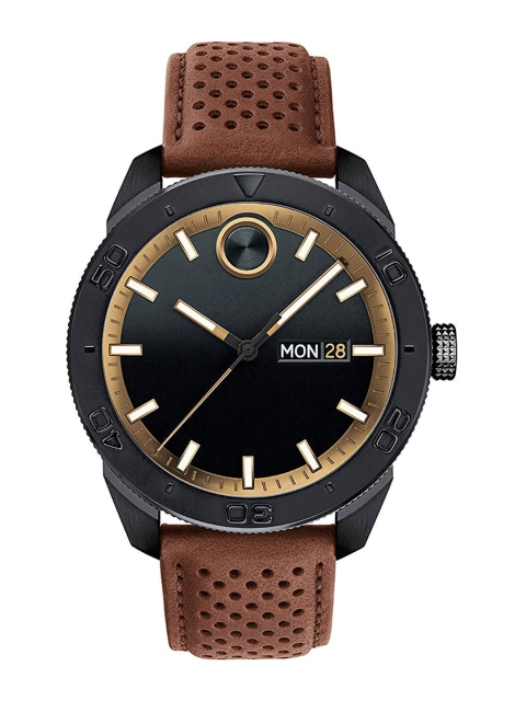 

MOVADO Men Black & Gold-Toned Analogue Watch