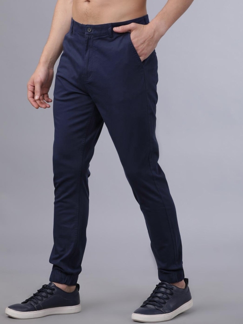 

Horsefly Men Navy Blue Slim Fit Solid Joggers