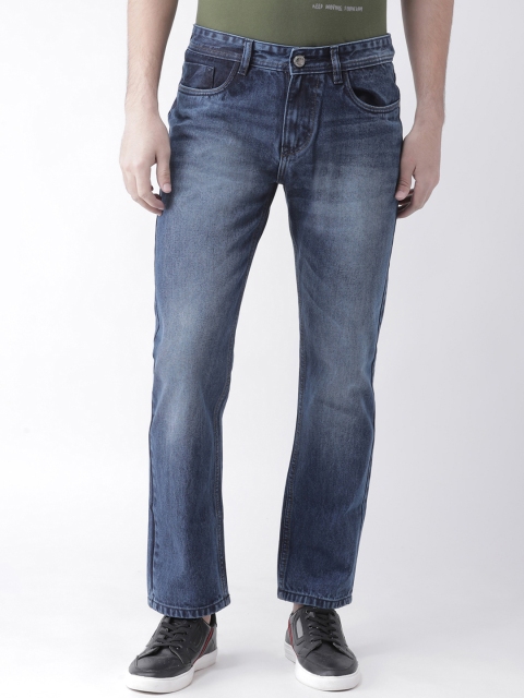 

FEVER Men Blue Straight Fit Mid-Rise Clean Look Jeans