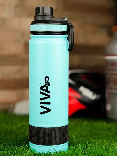 

VIVA h2o Blue & Black Colourblocked Double Wall Stainless Steel Vaccum Insulated Water Bottle