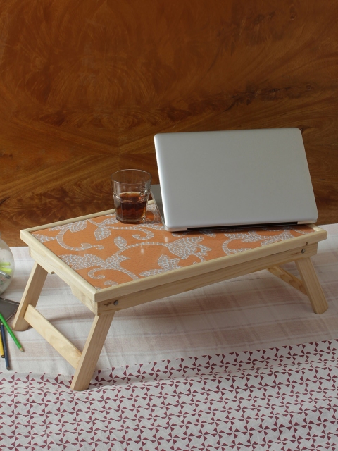 

WISHTANK Orange Portable Laptop Cum Breackfast Table