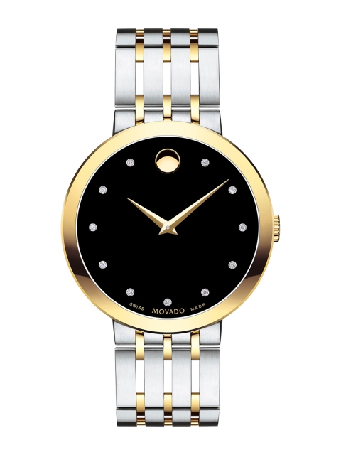 

MOVADO Men Black & Gold-Toned Analogue Watch