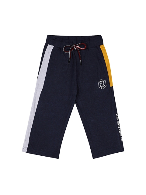 

Monte Carlo Boys Navy Blue & White Printed Regular Fit Shorts