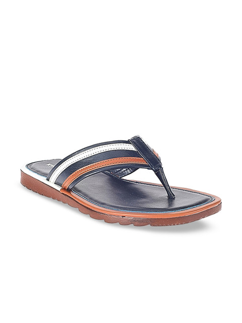 

Khadims Men Blue & White Comfort Sandals