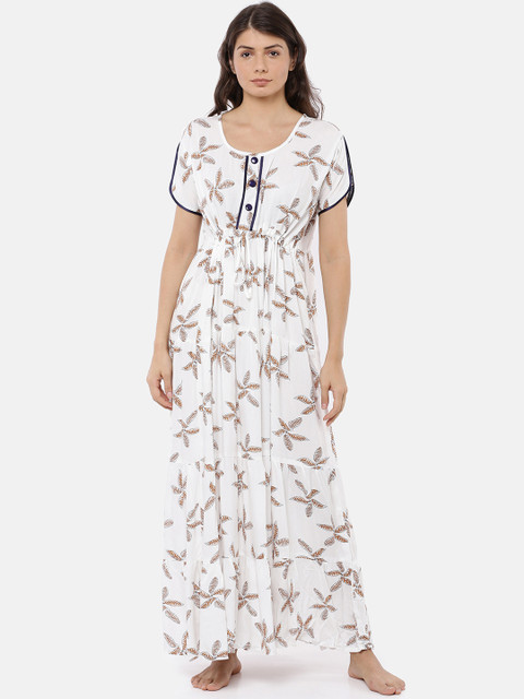 

GOLDSTROMS Off-White Printed Nightdress