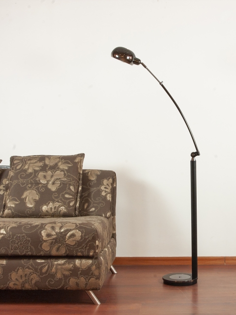 

THE LIGHT STORE Black Solid Bedside Floor Lamp