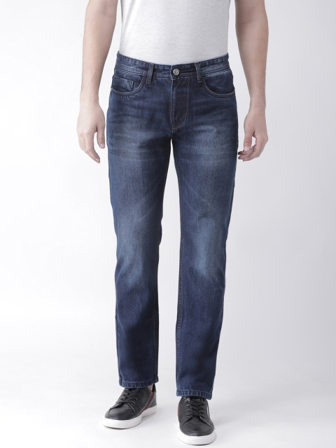

FEVER Men Blue Straight Fit Mid-Rise Clean Look Jeans