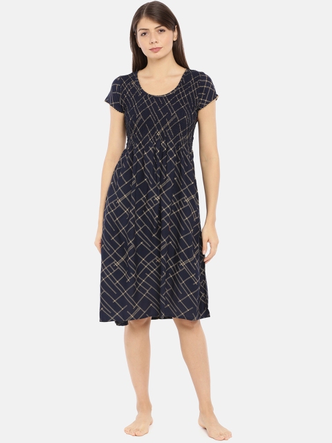 

GOLDSTROMS Navy Blue Printed Nightdress