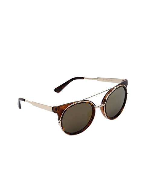 

MARC LOUIS Unisex Polarised & UV Protected Lens Oval Sunglasses ML4048 C2 GOLD, Brown