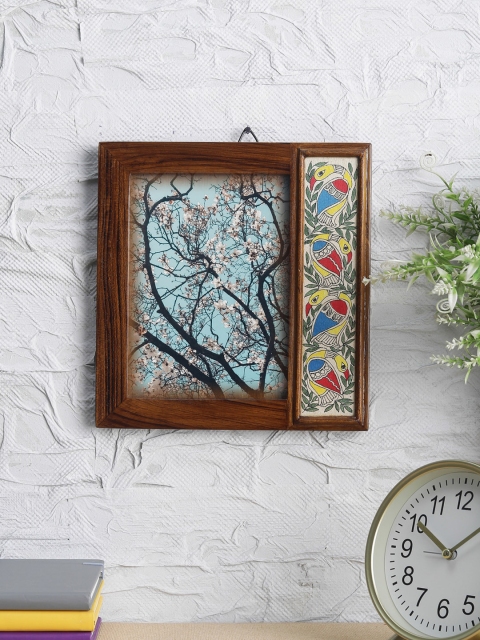 

Art Street Brown Madhubani Hand-Painted Photo Frame