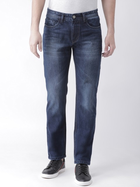 

FEVER Men Navy Blue Straight Fit Mid-Rise Clean Look Jeans