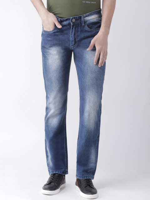 

FEVER Men Blue Straight Fit Mid-Rise Clean Look Jeans