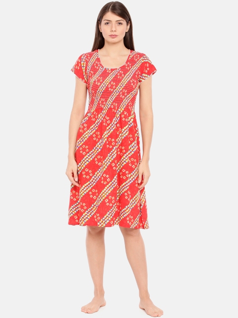 

GOLDSTROMS Orange & Yellow Printed Nightdress
