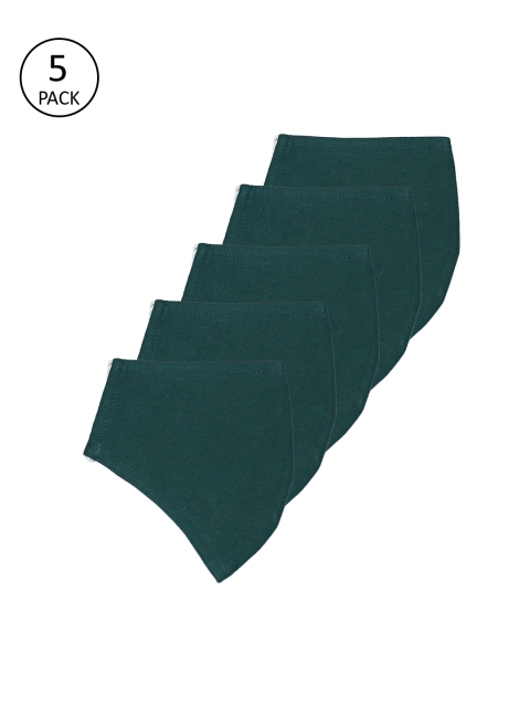 

The Vanca Unisex Pack Of 5 3 Ply Protective Outdoor Face Masks, Green